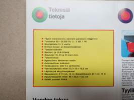 Concert Hall 3501 stereolaitteisto -myyntiesite / sales brochure