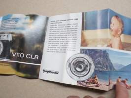 Voigtländer Vito kamera Vito C, CD, CL, CLR -myyntiesite / sales brochure
