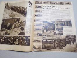 Suomen Kuvalehti 1933 nr 6, kansikuva Marta Parikas professorin tyttärenä, Muistot talteen, &quot;Porilaisten marssi&quot; syntyi kirjekuoren takapuolelle, Jaloa käsityötä, ym