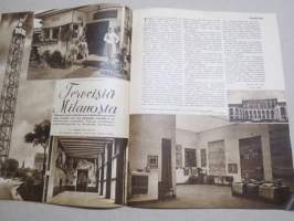 Suomen Kuvalehti 1933 nr 21, kansikuva Tuntemattomasta taidekokoelmasta, Suomen markoista ja penneistä, Ylistaron Jaako, Terveisiä Milanosta, ym.