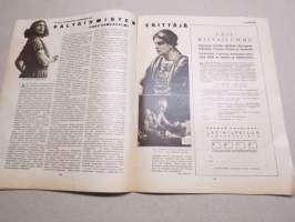 Suomen Kuvalehti 1933 nr 19, kansikuva Airi Säilä, Valiokirjallisuuden valioromaaneja, Meritauti, Valtaihmisten esittäjä Urho Somersalmi, Päivänkuva Berliinistä, ym.