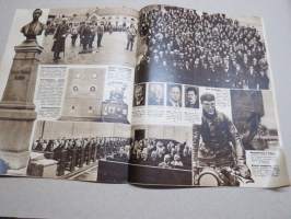 Suomen Kuvalehti 1933 nr 18, kansikuva Vappuriemua, Kun ensimmäinen suomenkielinen väitöskirja esitettiin yliopistossa, Ulkomailta, Nykyajan aatelia, ym.