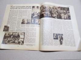 Suomen Kuvalehti 1933 nr 18, kansikuva Vappuriemua, Kun ensimmäinen suomenkielinen väitöskirja esitettiin yliopistossa, Ulkomailta, Nykyajan aatelia, ym.