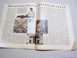 Suomen Kuvalehti 1933 nr 18, kansikuva Vappuriemua, Kun ensimmäinen suomenkielinen väitöskirja esitettiin yliopistossa, Ulkomailta, Nykyajan aatelia, ym.