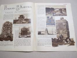 Suomen Kuvalehti 1933 nr 5, kansikuva Lapsen ihastus, Koululaiset ja kevättalvi, Pohjois-Karjala vaalii muistojaan, tanssijattaremme Atlantin takana, ym.