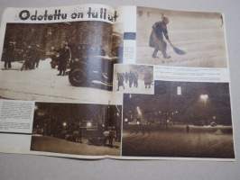 Suomen Kuvalehti 1933 nr 5, kansikuva Lapsen ihastus, Koululaiset ja kevättalvi, Pohjois-Karjala vaalii muistojaan, tanssijattaremme Atlantin takana, ym.