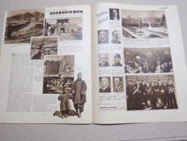 Suomen Kuvalehti 1933 nr 5, kansikuva Lapsen ihastus, Koululaiset ja kevättalvi, Pohjois-Karjala vaalii muistojaan, tanssijattaremme Atlantin takana, ym.