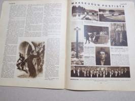 Suomen Kuvalehti 1933 nr 5, kansikuva Lapsen ihastus, Koululaiset ja kevättalvi, Pohjois-Karjala vaalii muistojaan, tanssijattaremme Atlantin takana, ym.