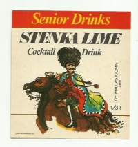 Stenka Lime Senior Drinks -   juomaetiketti