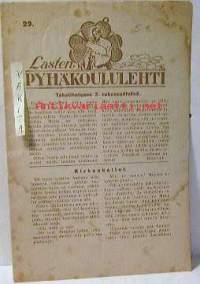 Lasten Pyhäkoululehti  29  30  32  1934