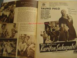 Elokuva-Aitta 1957 nr 4 (kansikuva Tauno Palo), 25-vuotisjuhlanumero