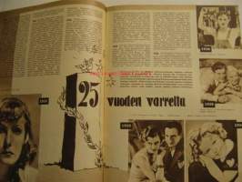Elokuva-Aitta 1957 nr 4 (kansikuva Tauno Palo), 25-vuotisjuhlanumero