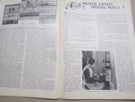 Kotiliesi 1933 nr 1, kansikuva Rudolf Koivu, Suuri kyntäjä, Uutta taide-teollisuutta, Miksette käyneet jouluna maalla?, Seinävaatteita, Eräs mestariemäntä, ym.