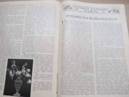 Kotiliesi 1933 nr 1, kansikuva Rudolf Koivu, Suuri kyntäjä, Uutta taide-teollisuutta, Miksette käyneet jouluna maalla?, Seinävaatteita, Eräs mestariemäntä, ym.