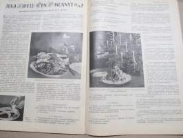 Kotiliesi 1933 nr 1, kansikuva Rudolf Koivu, Suuri kyntäjä, Uutta taide-teollisuutta, Miksette käyneet jouluna maalla?, Seinävaatteita, Eräs mestariemäntä, ym.