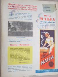 Kotiliesi 1933 nr 1, kansikuva Rudolf Koivu, Suuri kyntäjä, Uutta taide-teollisuutta, Miksette käyneet jouluna maalla?, Seinävaatteita, Eräs mestariemäntä, ym.