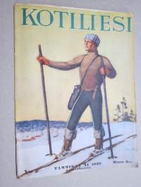 Kotiliesi 1933 nr 2, kansikuva Rudolf Koivu, Ompeluseura töitä, Käsienpesusta ja pesuvälineistä, Miten naiset ovat keränneet rahaa, Puolipyhän aamuna, ym.