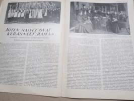 Kotiliesi 1933 nr 2, kansikuva Rudolf Koivu, Ompeluseura töitä, Käsienpesusta ja pesuvälineistä, Miten naiset ovat keränneet rahaa, Puolipyhän aamuna, ym.