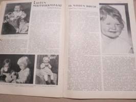 Kotiliesi 1933 nr 2, kansikuva Rudolf Koivu, Ompeluseura töitä, Käsienpesusta ja pesuvälineistä, Miten naiset ovat keränneet rahaa, Puolipyhän aamuna, ym.
