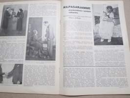 Kotiliesi 1933 nr 2, kansikuva Rudolf Koivu, Ompeluseura töitä, Käsienpesusta ja pesuvälineistä, Miten naiset ovat keränneet rahaa, Puolipyhän aamuna, ym.