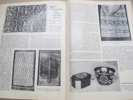 Kotiliesi 1933 nr 2, kansikuva Rudolf Koivu, Ompeluseura töitä, Käsienpesusta ja pesuvälineistä, Miten naiset ovat keränneet rahaa, Puolipyhän aamuna, ym.