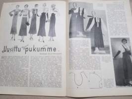 Kotiliesi 1933 nr 2, kansikuva Rudolf Koivu, Ompeluseura töitä, Käsienpesusta ja pesuvälineistä, Miten naiset ovat keränneet rahaa, Puolipyhän aamuna, ym.