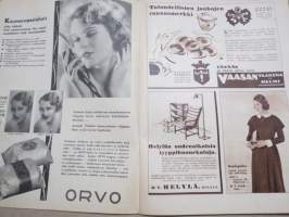 Kotiliesi 1933 nr 3, kansikuva Rudolf Koivu,  Naisen oikeus Suomessa, Millä istumme?, Lapset kertovat koulusta, Miten varaudumme hiihtämään?, Ujoudesta, ym.