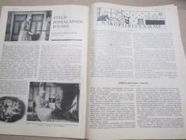 Kotiliesi 1933 nr 3, kansikuva Rudolf Koivu,  Naisen oikeus Suomessa, Millä istumme?, Lapset kertovat koulusta, Miten varaudumme hiihtämään?, Ujoudesta, ym.