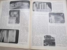 Kotiliesi 1933 nr 4, kansikuva Rudolf Koivu, Onko kotitalous maataloutta?, Pellava on kultaa..., Hampaat-lasten terveyden huolto, Helsingittäret hiihtävät, ym.