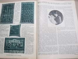 Kotiliesi 1933 nr 4, kansikuva Rudolf Koivu, Onko kotitalous maataloutta?, Pellava on kultaa..., Hampaat-lasten terveyden huolto, Helsingittäret hiihtävät, ym.