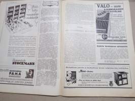 Kotiliesi 1933 nr 5, kansikuva Rudolf Koivu, Nainen valtiollisessa elämässä, Maalaiskodin vierashuone, Tunnettuja naisia, Vierasta odotetaan maalle, ym.