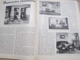 Kotiliesi 1933 nr 5, kansikuva Rudolf Koivu, Nainen valtiollisessa elämässä, Maalaiskodin vierashuone, Tunnettuja naisia, Vierasta odotetaan maalle, ym.