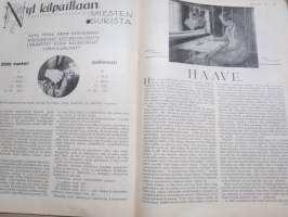 Kotiliesi 1933 nr 5, kansikuva Rudolf Koivu, Nainen valtiollisessa elämässä, Maalaiskodin vierashuone, Tunnettuja naisia, Vierasta odotetaan maalle, ym.