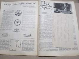 Kotiliesi 1933 nr 5, kansikuva Rudolf Koivu, Nainen valtiollisessa elämässä, Maalaiskodin vierashuone, Tunnettuja naisia, Vierasta odotetaan maalle, ym.