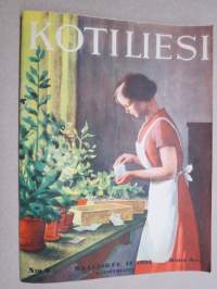 Kotiliesi 1933 nr 6, kansikuva Rudolf Koivu, Erilaisia talletus-muotoja, Kristallimalja, Hannes Gebhard, Käytännöllistä kauneutta, Koti ja uusi tulokas, ym.