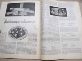 Kotiliesi 1933 nr 6, kansikuva Rudolf Koivu, Erilaisia talletus-muotoja, Kristallimalja, Hannes Gebhard, Käytännöllistä kauneutta, Koti ja uusi tulokas, ym.