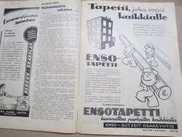 Kotiliesi 1933 nr 7, kansikuva Rudolf Koivu, Äidin hengenvaara, Kumarra poikani, Etelä-Pohjalainen talo ennen ja nyt, Sokeriherneitä keskikesästä syksyyn, ym.