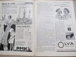 Kotiliesi 1933 nr 7, kansikuva Rudolf Koivu, Äidin hengenvaara, Kumarra poikani, Etelä-Pohjalainen talo ennen ja nyt, Sokeriherneitä keskikesästä syksyyn, ym.