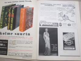 Kotiliesi 1933 nr 16, kansikuva Rudolf Koivu, Suomalaisia emäntiä, Kaatumatautisten huolto, Vähän sienistä, Nyt kilpaillaan neulepuseroista, Mies ja yöpaita, ym.