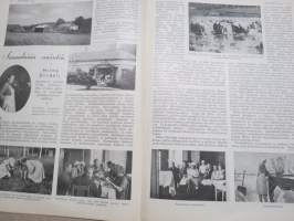 Kotiliesi 1933 nr 16, kansikuva Rudolf Koivu, Suomalaisia emäntiä, Kaatumatautisten huolto, Vähän sienistä, Nyt kilpaillaan neulepuseroista, Mies ja yöpaita, ym.