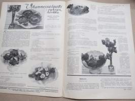 Kotiliesi 1933 nr 17, kansikuva Rudolf Koivu, Nasen oikeudet, Tunnettuja naisia kotioloissaan, Äidit, leikittekö vauvojenne kanssa?, Kuka pukeutuu hyvin?, ym.