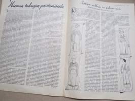 Kotiliesi 1933 nr 17, kansikuva Rudolf Koivu, Nasen oikeudet, Tunnettuja naisia kotioloissaan, Äidit, leikittekö vauvojenne kanssa?, Kuka pukeutuu hyvin?, ym.