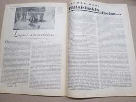 Kotiliesi 1933 nr 20, kansikuva Rudolf Koivu, Miten kodit selviytyvät pula-ajasta, Kotpuutarhojen syystehtävistä, Minun saunani, Lapsen sairastuessa, ym.