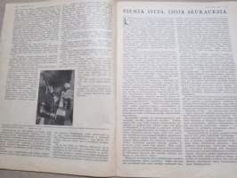 Kotiliesi 1933 nr 22, kansikuva Rudolf Koivu, Kirje äidille, Kotitalousneuvonnan vastainen järjestäminen, Kaupalliset naiset, Pieniä syitä, isoja seurauksia, ym.