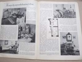 Kotiliesi 1933 nr 21, kansikuva Rudolf Koivu, Ajatusten vaihtoa, Pyhäinpäivänä, Naisen oikeus, Pienen kaupunkihuoneiston sisustaminen, Oma säästötili, ym.