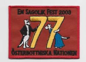 Sagolik Fest 2003  / 77 -   hihamerkki kangasmerkki