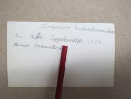 Kemijärvi, Keskuskansakoulu II lk 1954 -valokuva / photograph