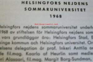 Helsingin seudun Kesäyliopisto  1968