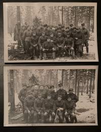 Ryhmäkuva / Sotilaat (2 kpl) - Vanha valokuva
