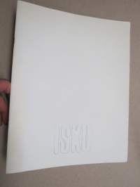 Isku Oy, yrityksen historiaa, kehitystä, nykypäivää, kolmikielinen julkaisu vuodelta 1980